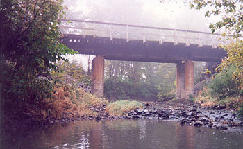 Photo of the Railroad Train Trestle where the Dew Man took its final walk.